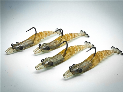 artificial shrimp fishing lures OriGlam 15pcs Soft Plastic Lure, Bait Fishing Lure Shrimp Prawn Bait Hook, Fishing Soft Prawn for Freshwater Saltwater : Sports & Outdoors Alabama Leprechaun 100 + Bulk Bag Artificial Shrimp 4-1/4 Pearl/Chartreuse 4